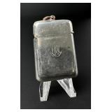 Edwardian Sterling Match Safe Vesta Case