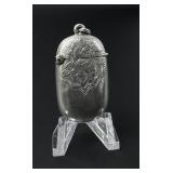 Edwardian Sterling Floral Match Safe Vesta Case