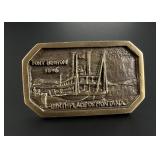 Bob Scriver Fort Benton Montana Belt Buckle