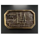 Bob Scriver Fort Benton Montana Belt Buckle