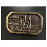 Bob Scriver Fort Benton Montana Belt Buckle