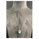 Sterling Silver Turquoise Necklace