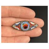Micro Mosaic Italian Floral Brooch