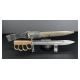 WWI WW1 Theater Made Knuckle Knife