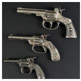 Collection of Antique Cap Guns Pistols