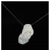 Chinese Carved Jade Jadeite Pixiu Pendant