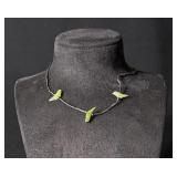 Sterling Zuni Heishi Bird Fetish Necklace