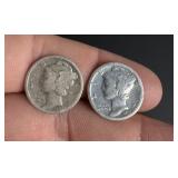 1921 1928 S Mercury Silver Dimes