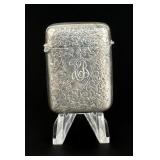 Victorian Sterling Match Safe Vesta Case