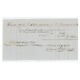 1858 Watson Freeman Brig Equipment Bill of Sale