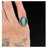 Navajo Sterling Silver Turquoise Ring