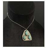 Navajo Sterling Silver Turquoise Necklace