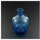 Blenko Art Glass Blue Bottle Decanter
