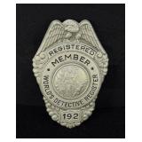 Worlds Detective Register Registered Member Badge