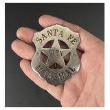 Santa Fe New Mexico City Marshal Badge