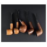 Collection of Estate Tobacco Smoking Pipes