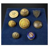 Civil War Confederate Union Veteran Buttons