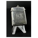 Edwardian Sterling Match Safe Vesta Case