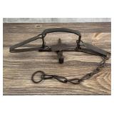 Fur Trade Era Hand Forged Wolf Trap