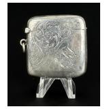 Edwardian Sterling Match Safe Vesta Case