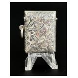 Edwardian Sterling Match Safe Vesta Case