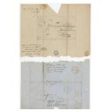 1850 Military Prize Money Letters and Envelopes