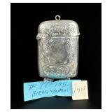 Edwardian Sterling Match Safe Vesta Case