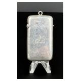 Edwardian Sterling Match Safe Vesta Case