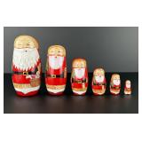 Santa Claus Christmas Matryoshka Nesting Doll Set