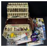 Vintage Fishing Tackle Box and Contents