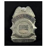 Burns Security Services Guard Badge