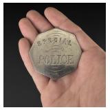Octagonal Special Police Badge