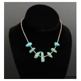 Santo Domingo Pueblo Turquoise Heishi Necklace