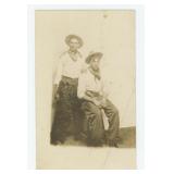 Armed Cowboys Wooly Chaps RPPC Postcard