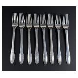 Georg Jensen Beaded .830 Silver Forks