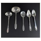 Georg Jensen Beaded Sterling Silver Serving Spoons