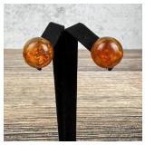 Baltic Amber Bead Earrings