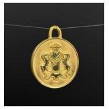 Giorgia Beverly Hills Etruscan Gold Plate Charm
