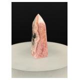 Polished Rhodochrosite Tower Carving