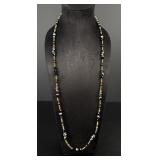 HW Silver and Glass Bead Necklace