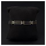 Sterling Silver Gate Link Bracelet
