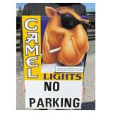 1993 Camel Lights No Parking Metal Sign