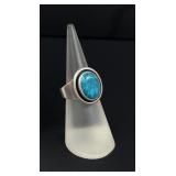 Navajo Sterling Silver Turquoise Ring