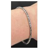 Sterling Silver Byzantine Bracelet