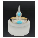 Sterling Silver Turquoise Cabochon Jewelry