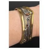 David Pritchard Brutalist Tri Metal Bracelet