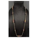 Millefiori Venetian Art Glass Bead Necklace