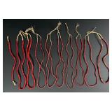 Hudsons Bay Red White Heart Trade Beads