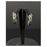 Patricia Locke Sterling Silver Rhinestone Earrings
