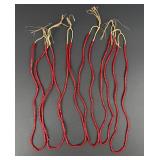 Hudsons Bay Red White Heart Trade Beads